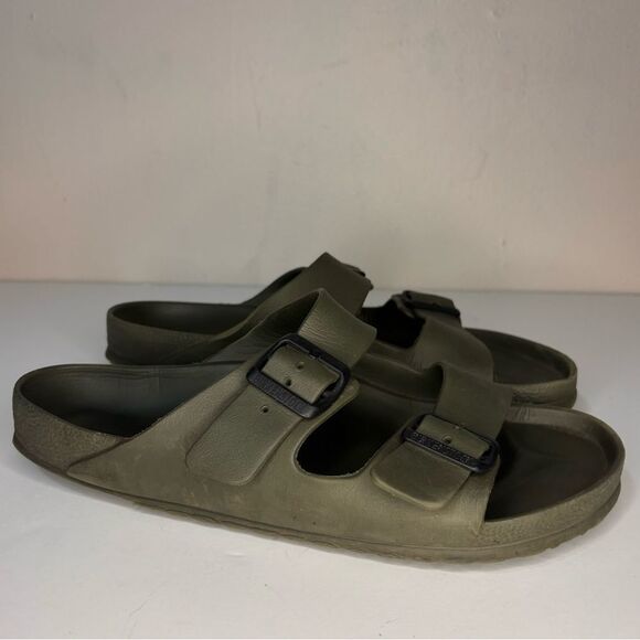 Birkenstock Arizona EVA Double Buckle Sandals in Green  size 42 - Picture 1 of 8